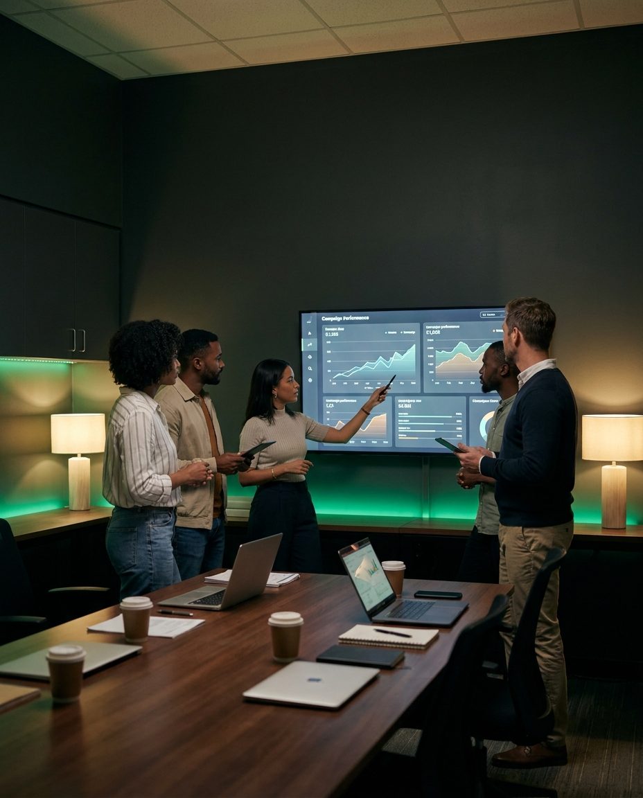 Pear Media campaign war room